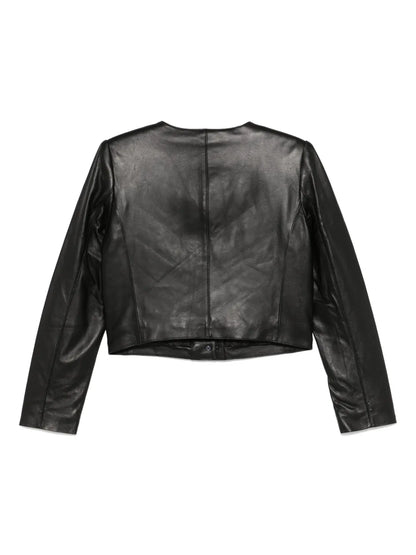 Cropped Leather Jacket
