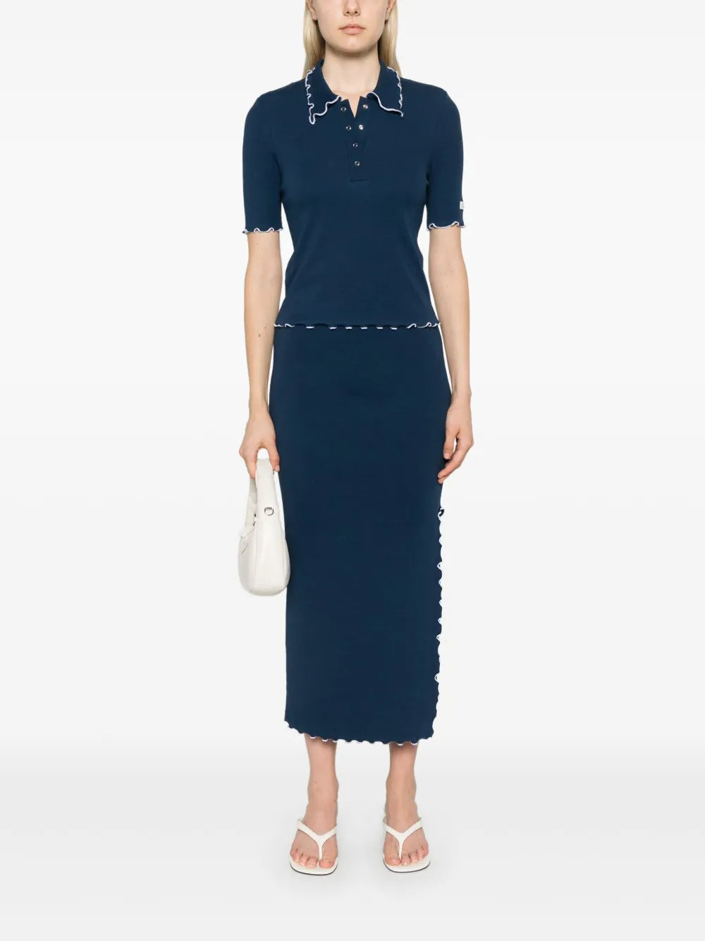 Ribbed Midi Skirt