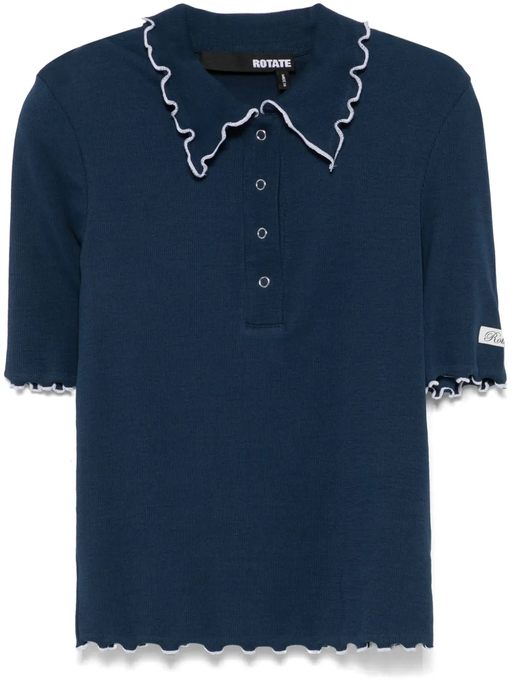 Ribbed Polo Top