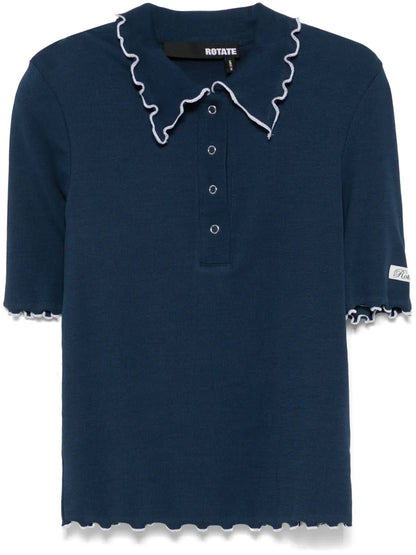 Ribbed Polo Top