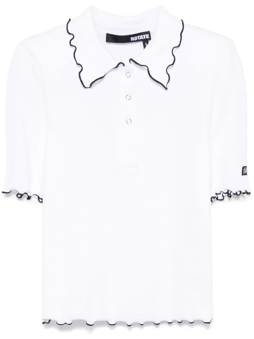 Ribbed Polo Top