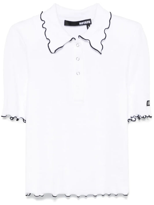 Ribbed Polo Top