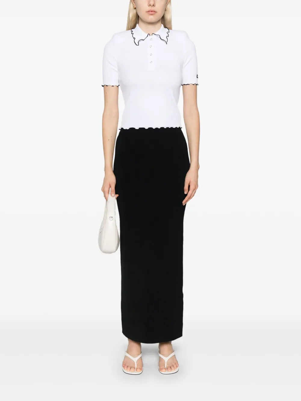 Ribbed Polo Top