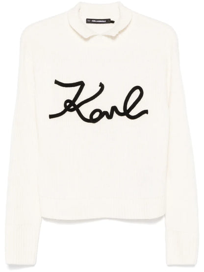 Soutache Karl Signature Sweater