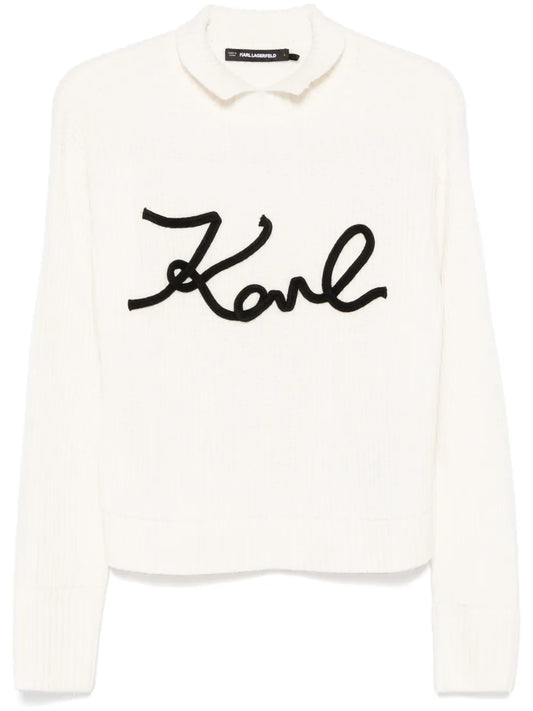 Soutache Karl Signature Sweater