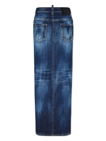 Denim Maxi Skirt