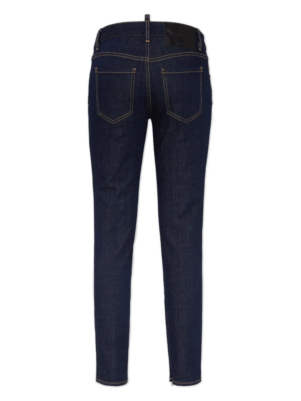 Contrast-Stitching Skinny Jeans