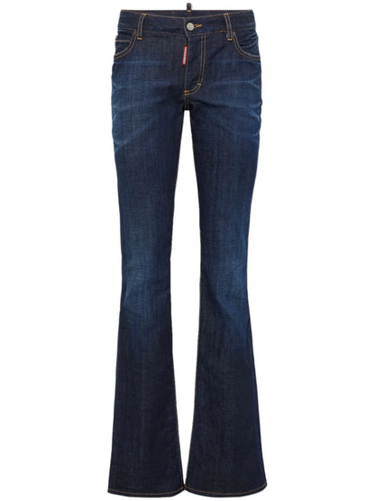 Dark-Wash Flared Jeans