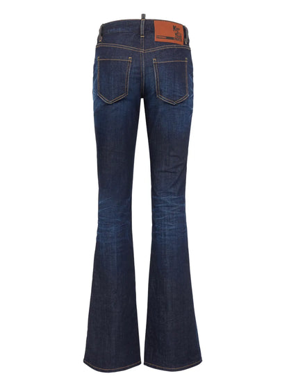 Dark-Wash Flared Jeans