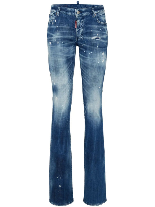 Mid-Rise Flared Jeans