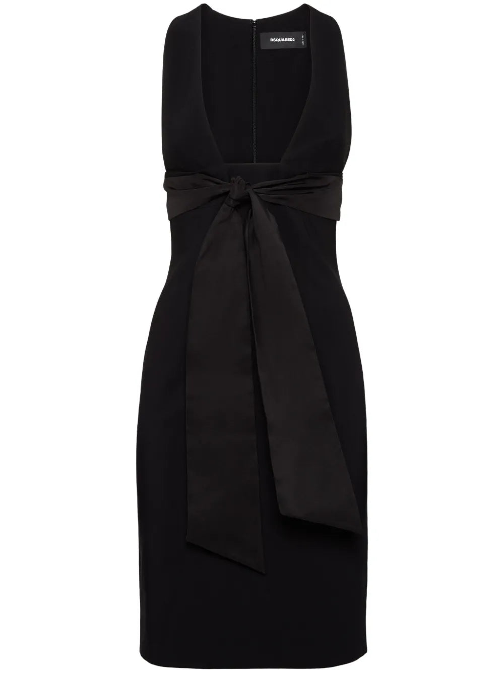 Bow-Embellished Pencil Dress