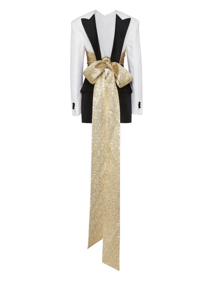 Bow-Detail Mini Dress