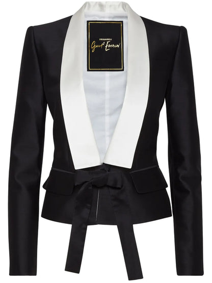 Bow Detailing Cotton Jacket