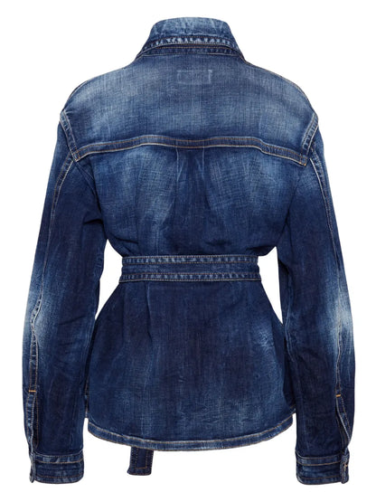Belted Denim Jacket