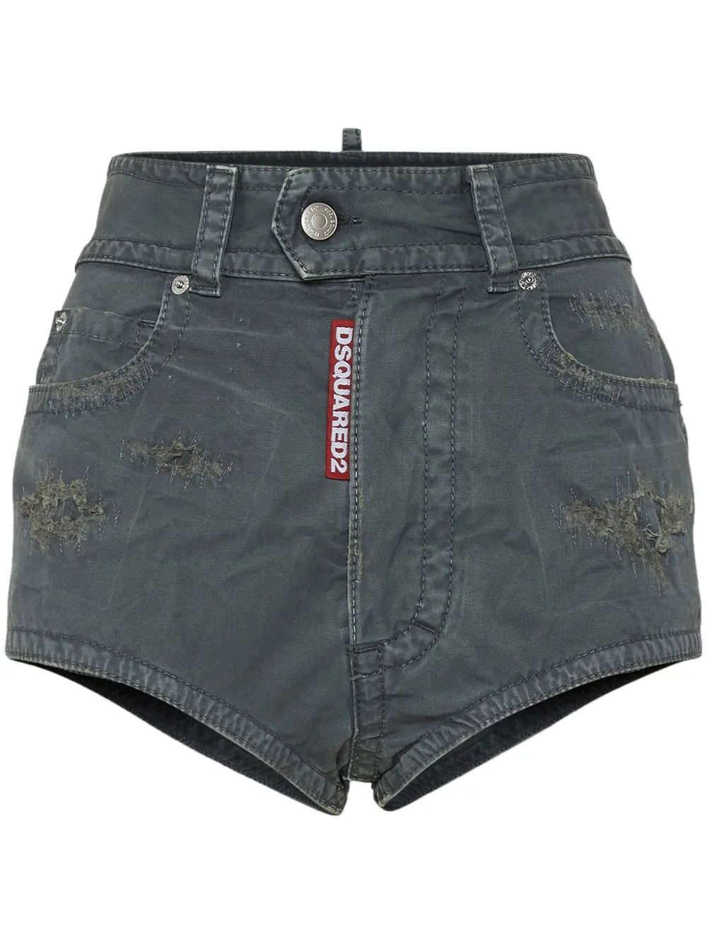 High-Rise Denim Shorts