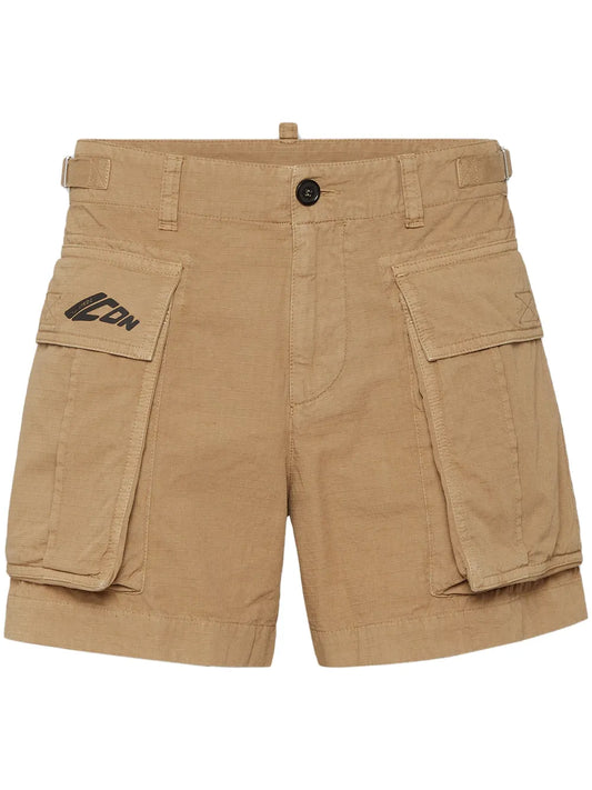 Icon-Print Cargo Shorts