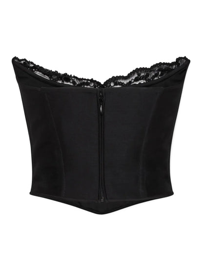 Lace-Detail Corset Top
