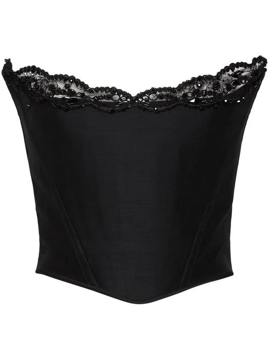 Lace-Detail Corset Top