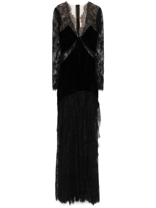 Corded-Lace Maxi Dress