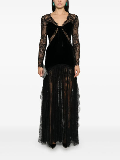 Corded-Lace Maxi Dress