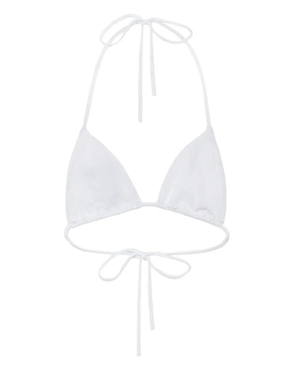 Logo-Print Bikini Top