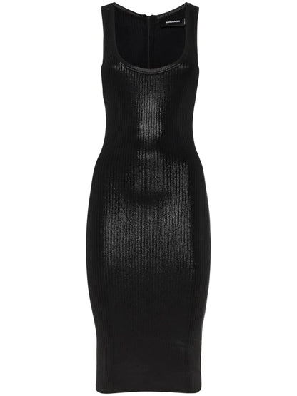 Ribbed-Knit Dress