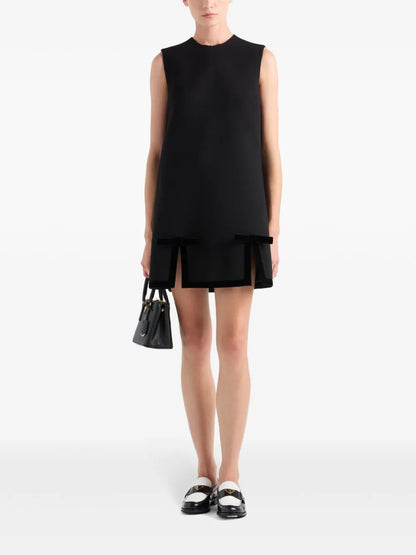Bow-Detail Mini Dress