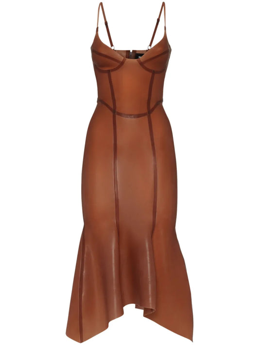 Latex Midi Dress