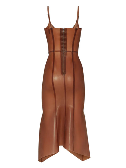 Latex Midi Dress