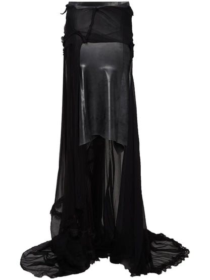 Asymmetric Maxi Skirt