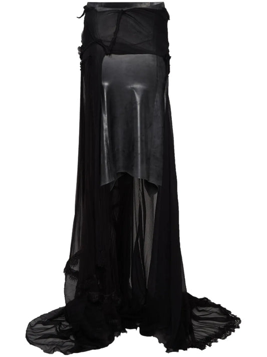 Asymmetric Maxi Skirt