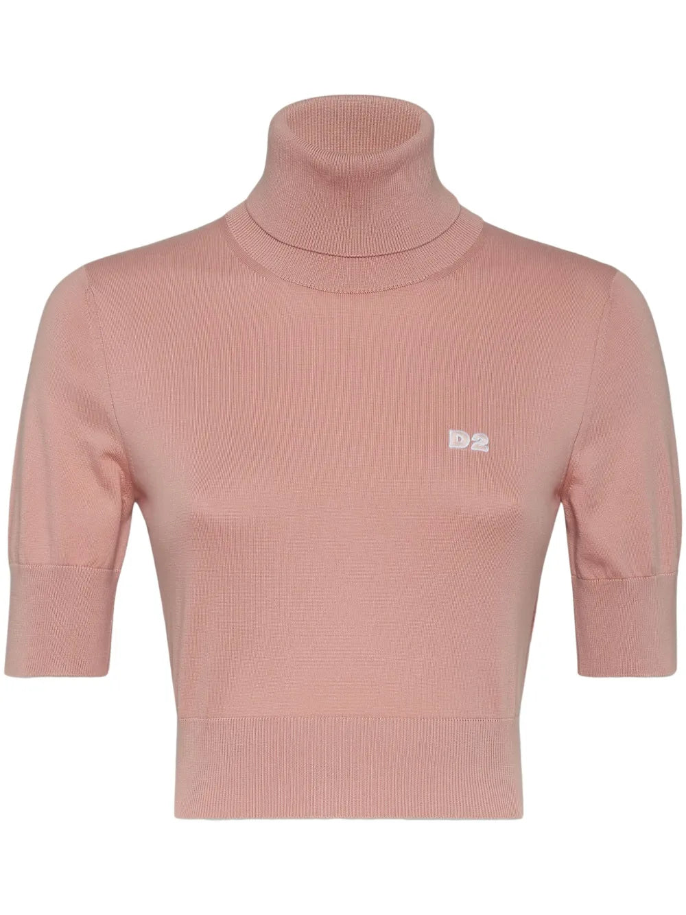 D2 Roll-Neck Crop Top