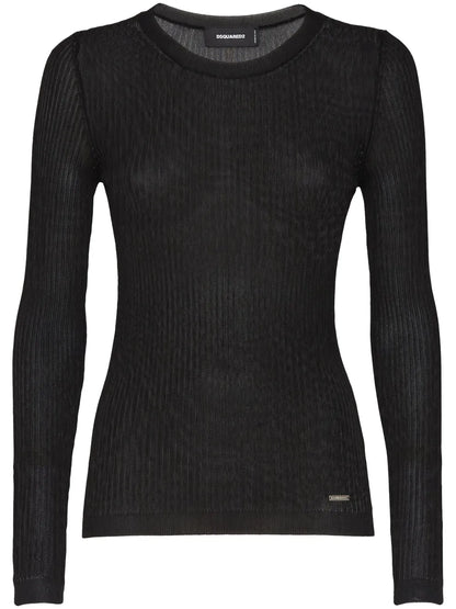 Fine-Ribbed Jumper