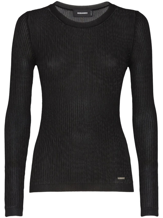 Fine-Ribbed Jumper