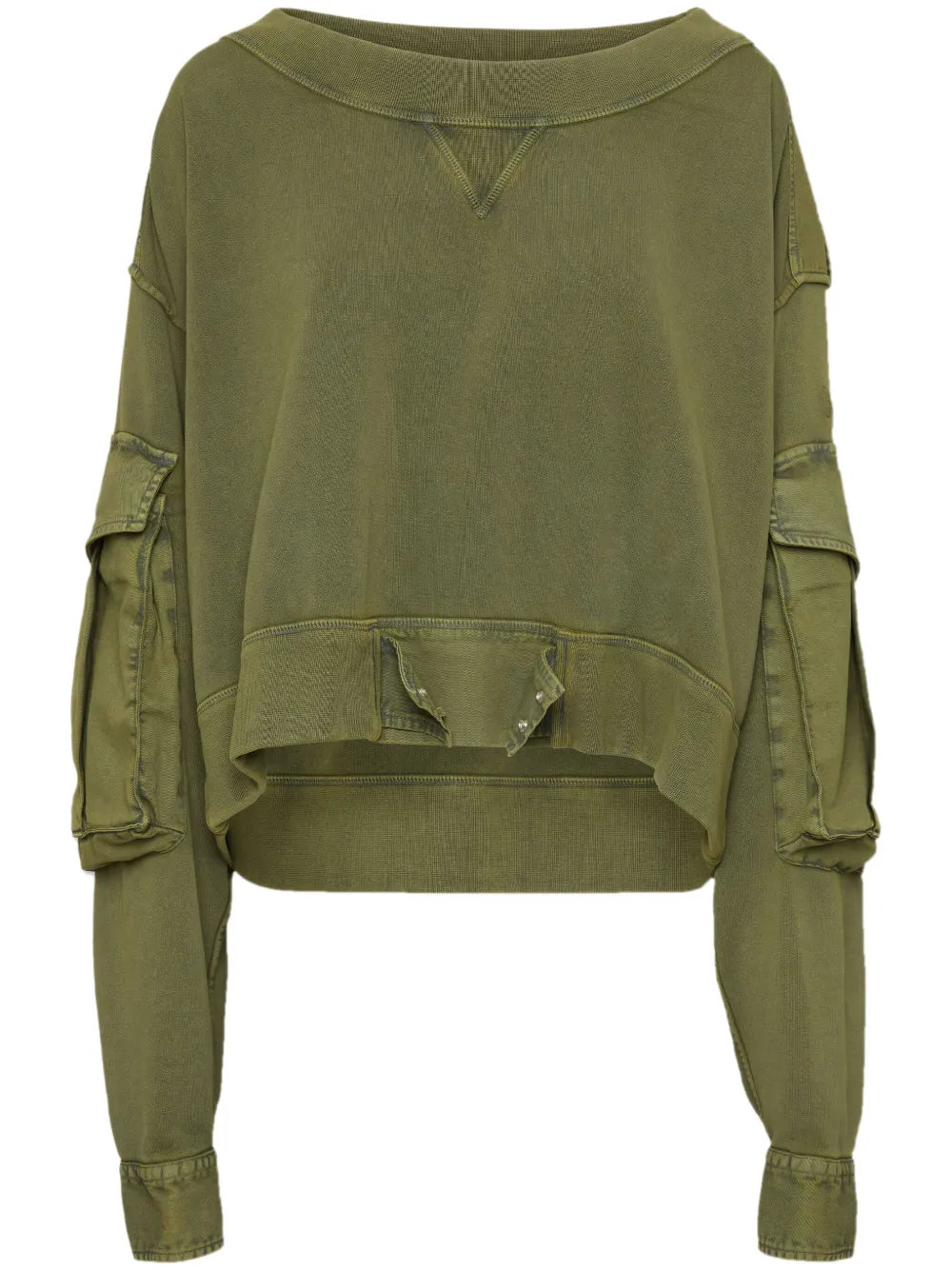 Distressed Cargo Sweatshirt
