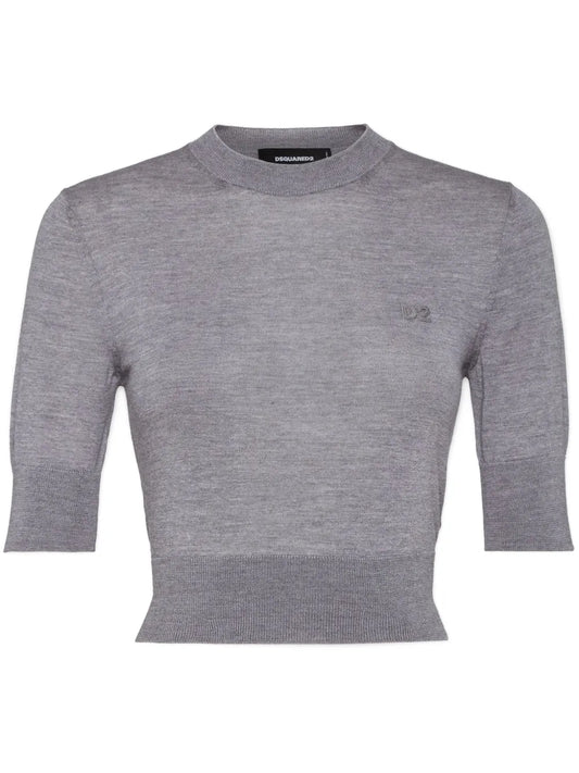 Cropped Knitted Top