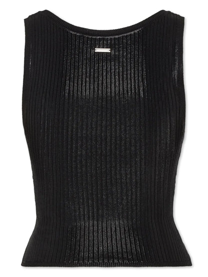 Ribbed-Knit Top