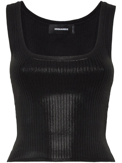 Ribbed-Knit Top