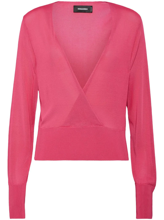 Plunging V-Neck Jumper