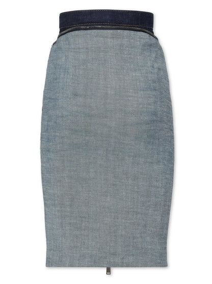 Denim Pencil Skirt