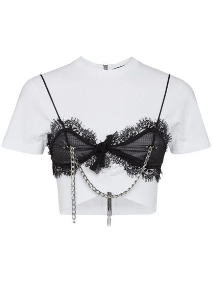 Chain-Detail T-Shirt
