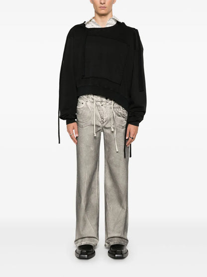 Asymmetric-Design Hoodie