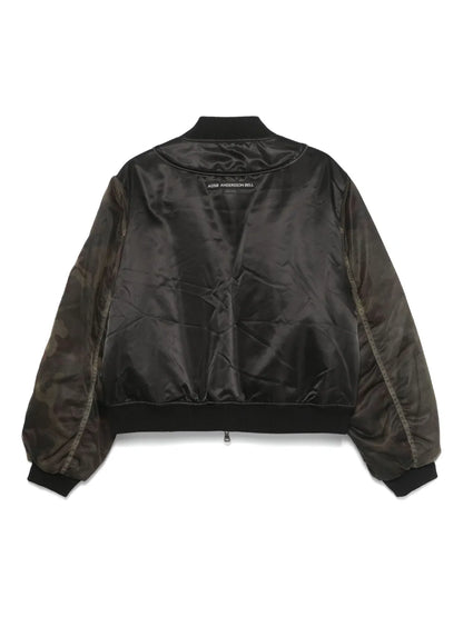 Mesh-Sleeve Bomber Jacket