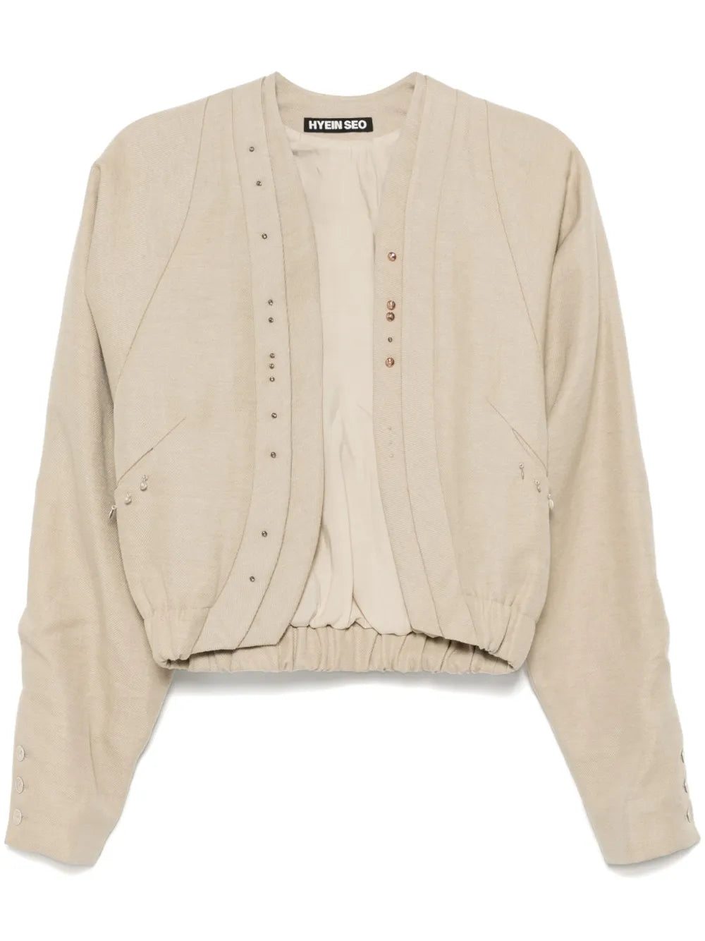 Beaded Silver Charm Blouson