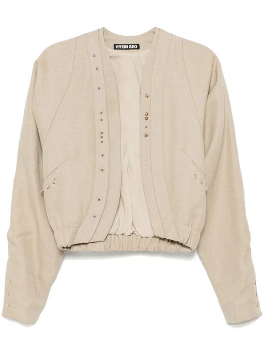 Beaded Silver Charm Blouson