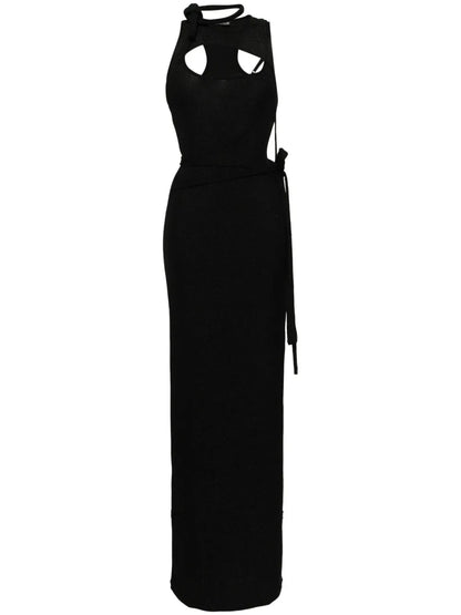 Lace-Up Detailing Dress
