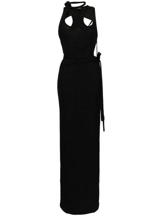 Lace-Up Detailing Dress