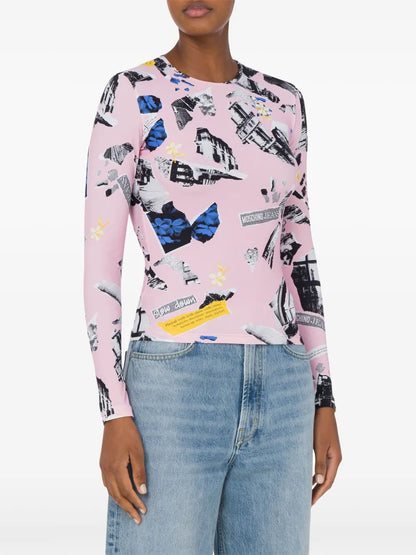 Collage-Print T-Shirt