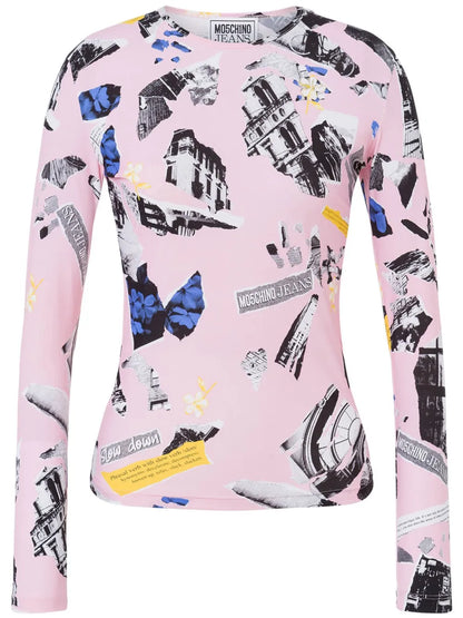 Collage-Print T-Shirt