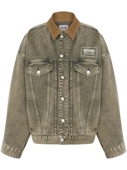 Logo-Print Denim Jacket